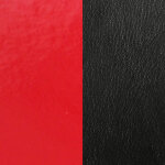 Cuir pour bracelet les georgettes cuir rouge vernis - noir - cuir pour bracelet r�versible interchangeable ...