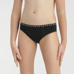Culotte flux moyen - noire dim en coton