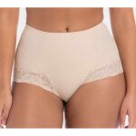 Culotte gainante avec dentelle beige