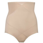 Culotte gainante taille haute contrle extra ferme beige en nylon