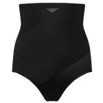 Culotte gainante taille haute contrle extra ferme noire en nylon