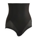 Culotte gainante taille haute noire en nylon