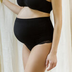 Culotte de grossesse taille haute - noir en viscose