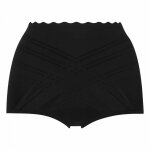 Culotte haute noire effet sculptant en microfibre femme - beauty lift dim Culotte haute noire effet sculptant en microfibre femme - beauty lift dim