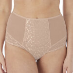 Culotte taille haute beige fantasie en nylon