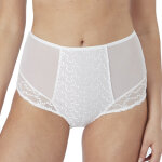 Culotte taille haute blanche fantasie en nylon