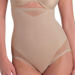 Culotte taille haute gainante - nude en nylon