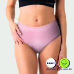 Culotte taille haute pour les rgles femme athena rose en coton