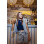 Debardeur alexigi bleu iris