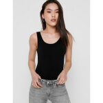 Dbardeur col rond sans manches noir en coton ivy