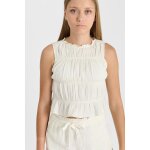 Debardeur fille sabagi blanc en coton elia Debardeur fille sabagi blanc en coton elia
