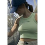 Debardeur fille murgi vert anis en coton