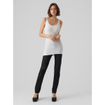 Débardeur regular fit col en u sans manches extra long noir blanc Débardeur regular fit col en u sans manches extra long noir blanc