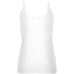 D�bardeur spaghetti regular fit col en v sans manches longueur regular blanc