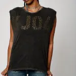 Debardeur volve noir en coton Debardeur volve noir en coton