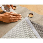 Doublure thermique pour rideau verso blanc en polyester Doublure thermique pour rideau verso blanc en polyester