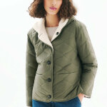 Doudoune femme verte