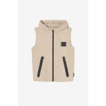 Doudoune garon sans manches  capuche ironbo beige hank en nylon