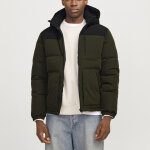 Doudoune en polyester vert theo