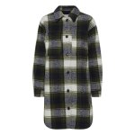 Doudoune vert carreaux femme