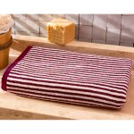 Drap de bain charlie violet aubergine en coton
