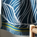 Drap de bain coton 450g / m eucalyptus - bleu canard