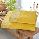 Drap de bain en coton bysantine jaune
