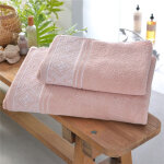 Drap de bain en coton bysantine rose