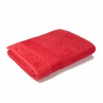 Drap de bain miami 600 g / m 100% coton rouge