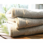 Drap de douche micro - coton 600 gr / m sable
