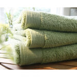 Drap de douche micro - coton 600 gr / m lichen