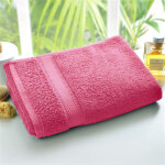 Drap de bain uni laur�at 450 gm2 - rose