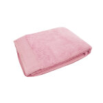 Drap de bain uni en micro - coton 600 gr / m - bois de rose