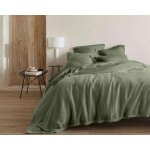 Drap en coton bio et chanvrekaki