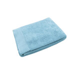 Drap de douche 70x140 micro - coton 600gr / m uni - bleuet