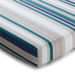 Drap - housse cap �t� bleu � motifs g�om�triques