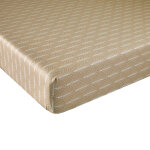 Drap housse coordonn satin imperial chanvre - bonnet 30 cm