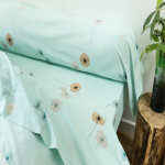 Drap - housse coton pissenlit - vert c�ladon