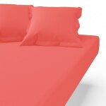 Drap housse coton sanitized ; tertio ; - corail