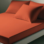 Drap - housse coton tertio ; - orange - tangerine