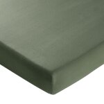 Drap housse flanelle uni vert kaki Drap housse flanelle uni vert kaki