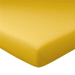 Drap - housse grands bonnets 30 cm en jersey coton laureat jaune ocre Drap - housse grands bonnets 30 cm en jersey coton laureat jaune ocre