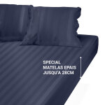 Drap housse grand bonnet satin de coton ray tertio ;