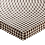 Drap - housse hiboux en flanelle marron
