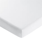 Drap housse en lin uni lauréat blanc craie Drap housse en lin uni lauréat blanc craie