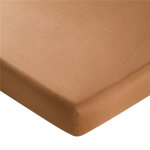 Drap housse en lin uni laur�at caramel