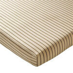 Drap housse pastilles rayées - beige Drap housse pastilles rayées - beige