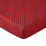 Drap housse en polycoton soft pop - rouge