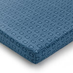 Drap - housse rayures et petits motifs vari�s - bleu