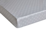 Drap housse satin broceliande - brume Drap housse satin broceliande - brume